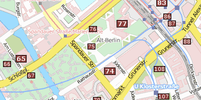 Rotes Rathaus Stadtplan