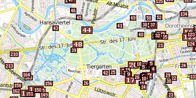 Stadtplan Tiergarten Berlin