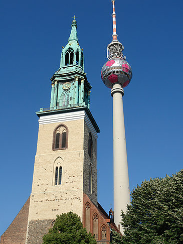 Foto Fernsehturm und Marienkirche - Berlin