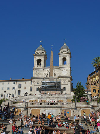 Treppe mit Kirche - Latium (Rom) (Rom)