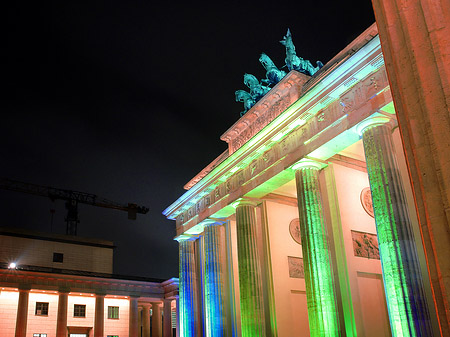 Brandenburger Tor bei Nacht Foto 