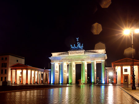 Brandenburger Tor bei Nacht Foto 