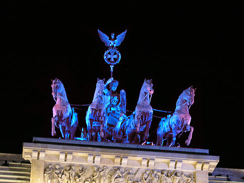 Foto Quadriga bei Nacht