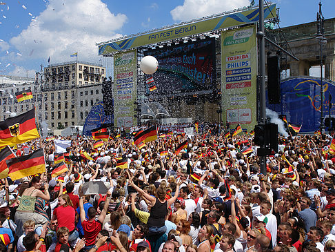 Leinwand und Fans Foto 