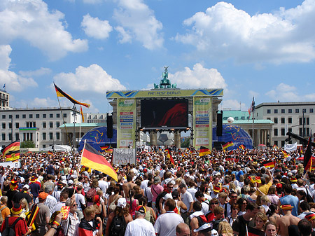 Leinwand und Fans